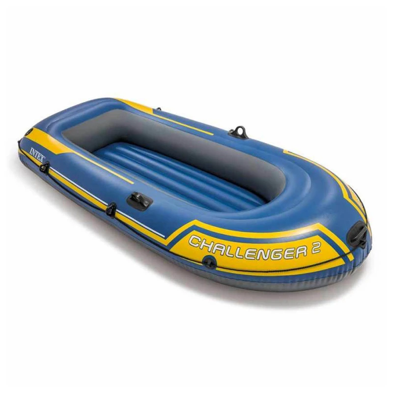 BATEAU GONFLABLE INTEX CHALLENGER 2 + 2 RAMES + GONFLEUR 5 BATEAU GONFLABLE INTEX CHALLENGER 2 + 2 RAMES + GONFLEUR – Image 5