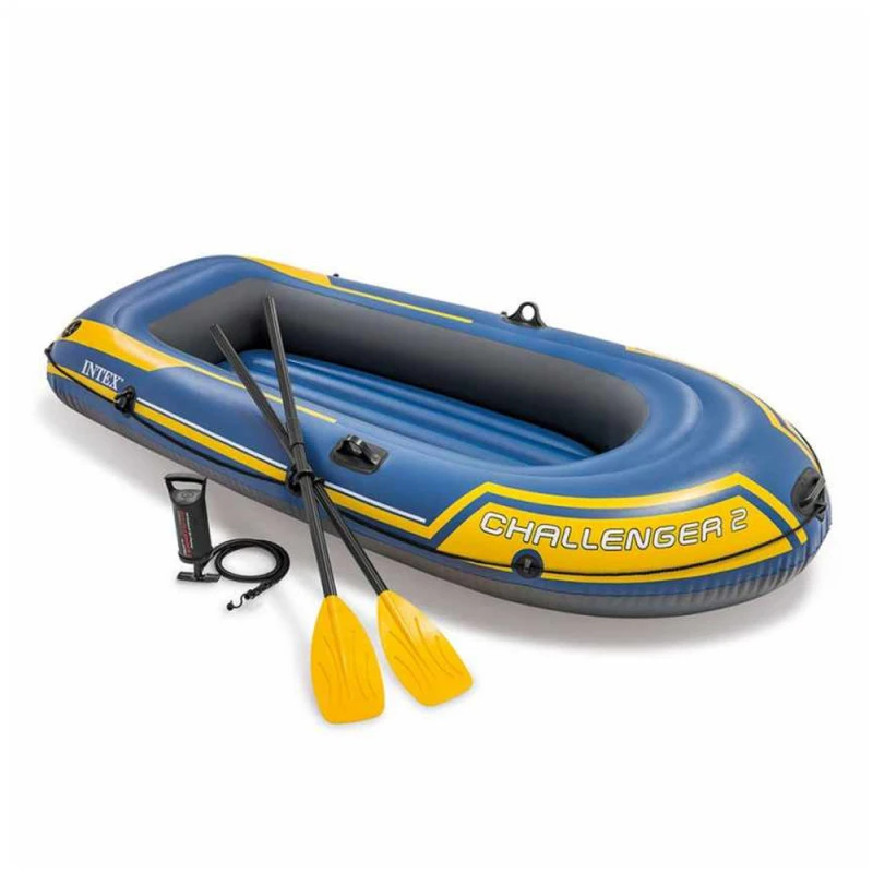 BATEAU GONFLABLE INTEX CHALLENGER 2 + 2 RAMES + GONFLEUR 1 BATEAU GONFLABLE INTEX CHALLENGER 2 + 2 RAMES + GONFLEUR