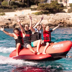 BOUEE TRACTEE BANANE ROUGE JOBE 4 PERSONNES 12 BOUEE TRACTEE BANANE ROUGE JOBE 4 PERSONNES -Nautigames Magasin bouee tractee banane rouge jobe 4 personnes 5