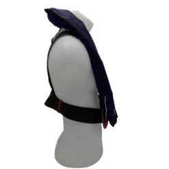 GILET DE SAUVETAGE GONFLABLE MANUEL ORANGE MARINE 170N AVEC HARNAIS ESSENTIAL NAVY -Nautigames Magasin gilet de sauvetage gonflable manuel orange marine 170n avec harnais essential navy 2