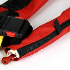 Gilet Gonflable ESSENTIAL ZIP Automatique Avec Harnais 170 N - Rouge -Nautigames Magasin gilet gonflable essential zip automatique avec harnais 170 n rouge 2