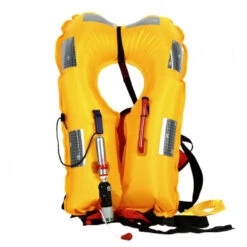 Gilet Gonflable ESSENTIAL ZIP Automatique Avec Harnais 170 N - Rouge -Nautigames Magasin gilet gonflable essential zip automatique avec harnais 170 n rouge 8