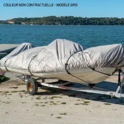 HOUSSE TRANSPORT BATEAU BLEU COVERSY Bateau De 400 à 430 Cm De Long X 229 Cm De Large -Nautigames Magasin housse transport bateau bleu orangemarine bateau de 400 a 430 cm de long x 229 cm de large 5
