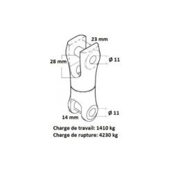 JONCTION CHAINE ANCRE ÉMERRILLON 10-12 Mm -Nautigames Magasin jonction chaine ancre emerrillon 10 12 mm 2
