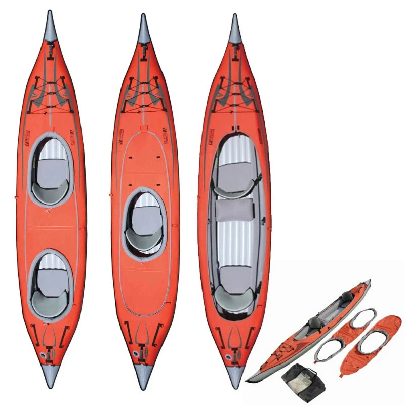 Kayak Gonflable Advanced Elements Frame Convertible Rouge + Pontages 1 Kayak Gonflable Advanced Elements Frame Convertible Rouge + Pontages