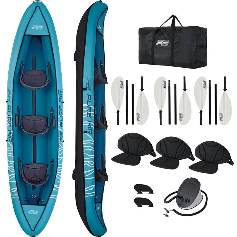 Kayak Gonflable Aqua Marina Pure Air Sparkle 3 Places 390 2 Kayak Gonflable Aqua Marina Pure Air Sparkle 3 Places 390 – Image 2