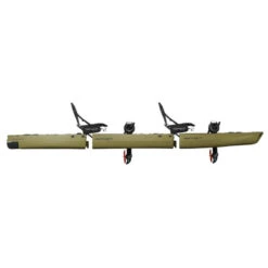 KAYAK MODULABLE POINT 65 KINGFISHER DUO VERT + 2 MOTEURS A PEDALE