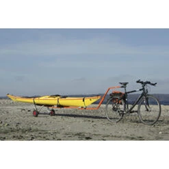 Eckla PACK CHARIOT KAYAK CANOE PLIABLE + BARRE DE REMORQUAGE VÉLO -Nautigames Magasin pack chariot kayak canoe pliable barre de remorquage velo 6