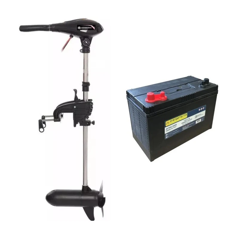 Pack Moteur électrique 45LBS + Batterie à Décharge Lente 75Ah 1 Pack Moteur électrique 45LBS + Batterie à Décharge Lente 75Ah