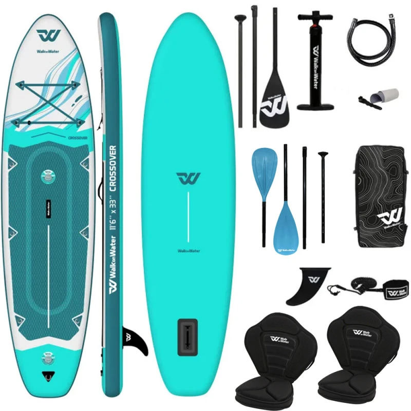 PACK Paddle Kayak Gonflable Wow Crossover 240 Double Chambre 11.6 2 PACK Paddle Kayak Gonflable Wow Crossover 240 Double Chambre 11.6 – Image 2