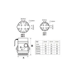POMPE DE CALE IMMERGÉE NUOVA RADE 1000 GPH - 3785 L/h - 12V -Nautigames Magasin pompe de cale immergee nuova rade 1000 gph 3785 l h 12v 3