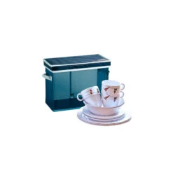 SET VAISSELLE MARINE BUSINESS INCASSABLE 25 PIÈCES REGATTA